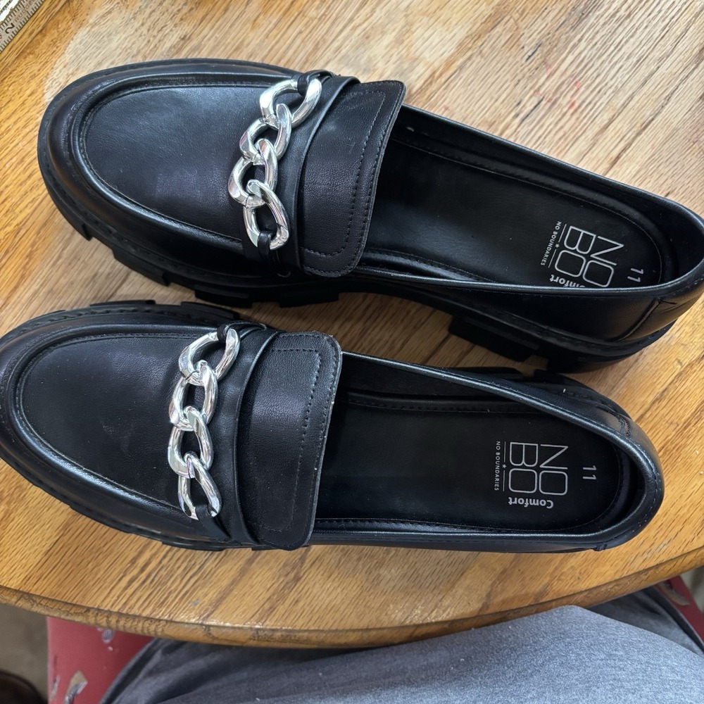 NoBo Women's Chunky Platform Lug Loafers Slip On Size‎ 11 Y2K Grunge Punk Prep